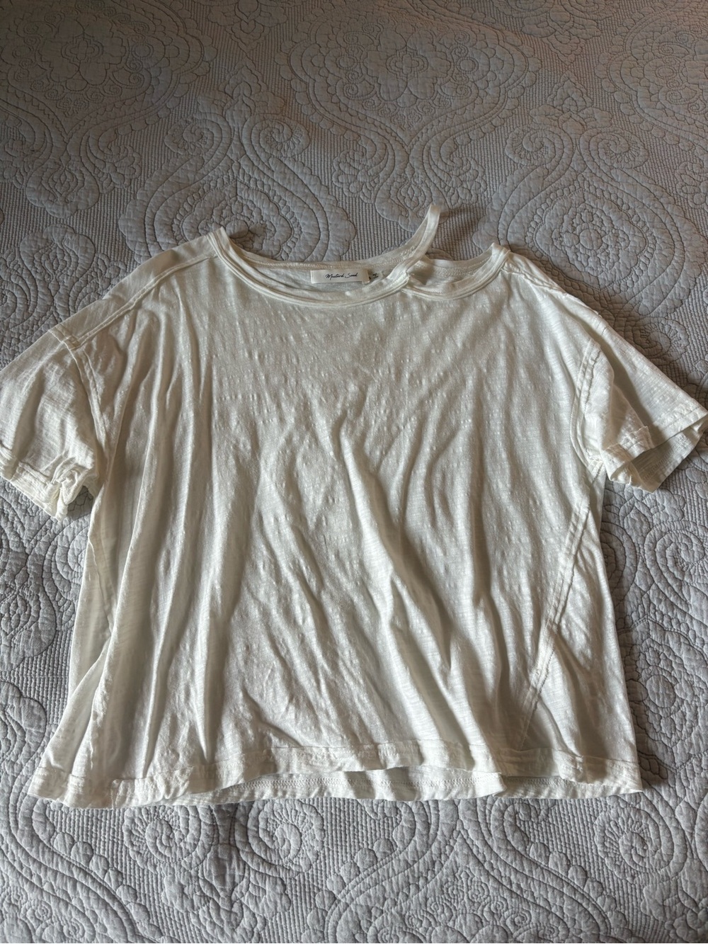 Mustard Seed Ivory Short-Sleeve Crew Tee